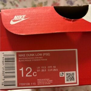 Nike Dunk Low (PSE) - White and Red